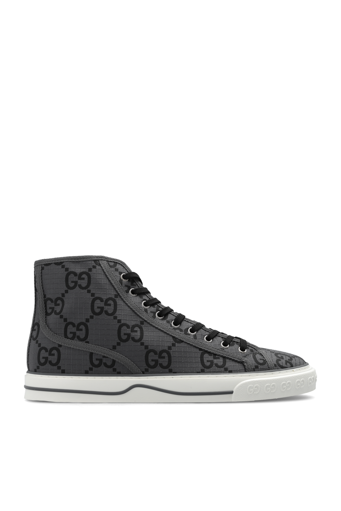 Black high top gucci sneakers deals